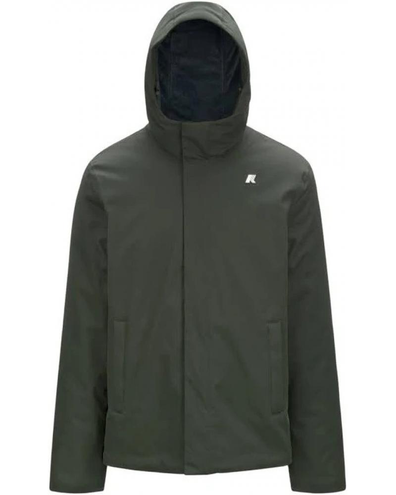 VESTE K-WAY  JACKO TWILL MARMOTTA   GREEN -BLUE  KAKI