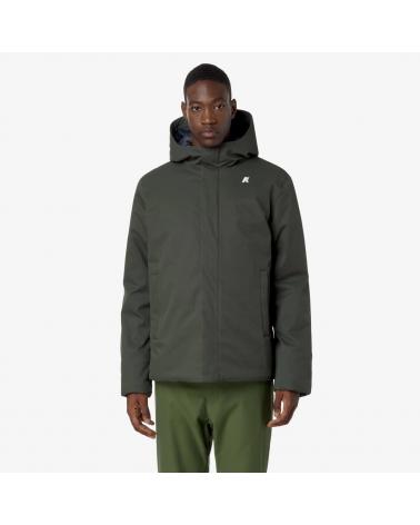 VESTE K-WAY  JACKO TWILL MARMOTTA   GREEN -BLUE  KAKI