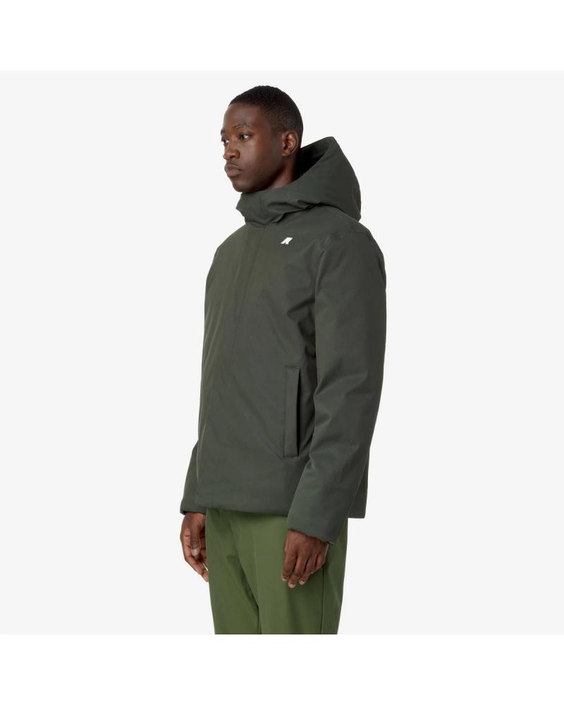 VESTE K-WAY  JACKO TWILL MARMOTTA   GREEN -BLUE  KAKI