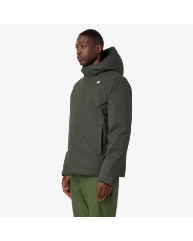 VESTE K-WAY  JACKO TWILL MARMOTTA   GREEN -BLUE  KAKI