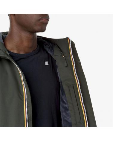 VESTE K-WAY  JACKO TWILL MARMOTTA   GREEN -BLUE  KAKI