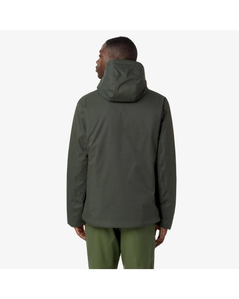 VESTE K-WAY  JACKO TWILL MARMOTTA   GREEN -BLUE  KAKI