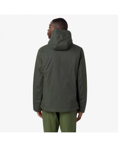 VESTE K-WAY  JACKO TWILL MARMOTTA   GREEN -BLUE  KAKI