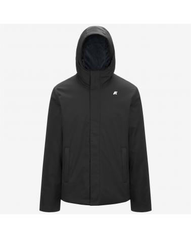VESTE K-WAY  JACKO TWILL MARMOTTA   BLACK-BLUE NOIR