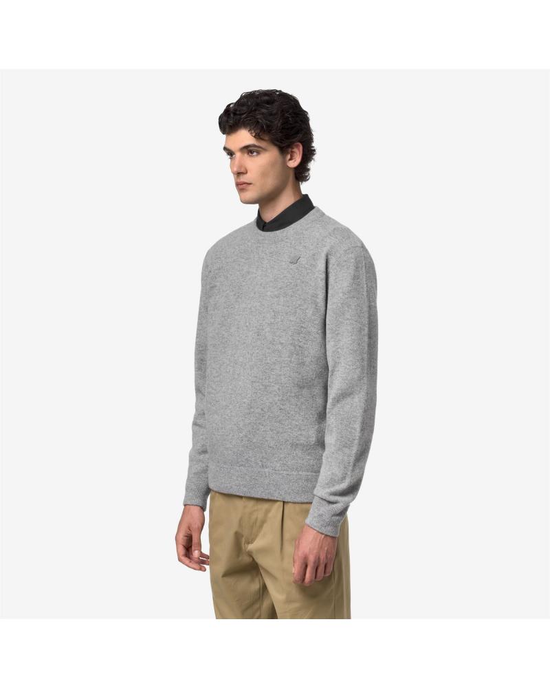 PULL K-WAY SEBASTIEN FLEECE STICH  GRIS