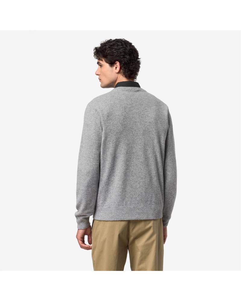 PULL K-WAY SEBASTIEN FLEECE STICH  GRIS