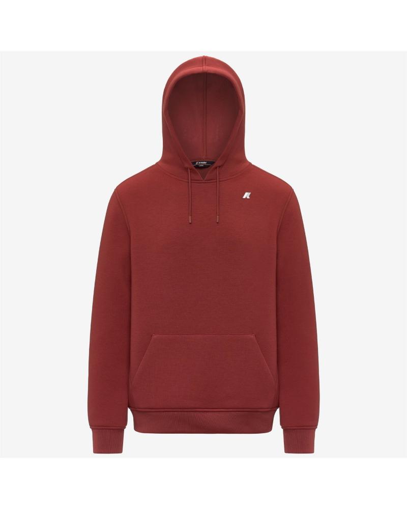 SWEAT HOODIE K-WAY BERNIE SPACER RED DK CHILI