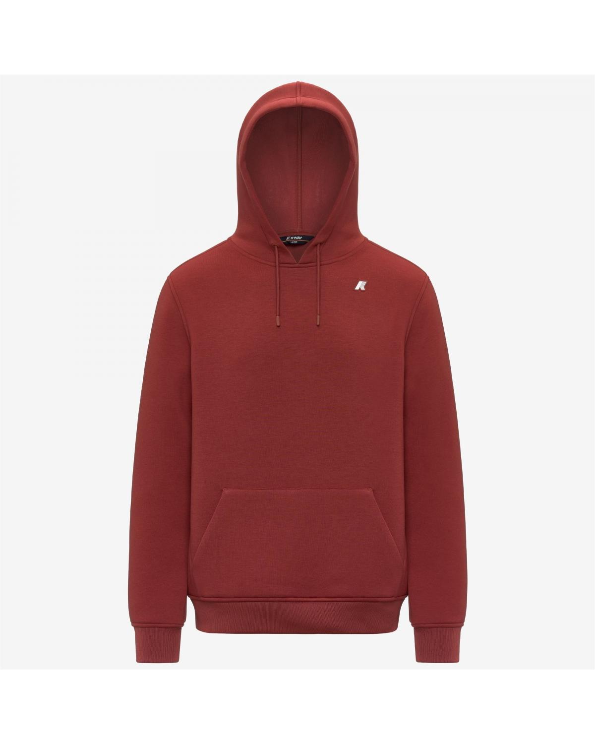 SWEAT HOODIE K-WAY BERNIE SPACER RED DK CHILI