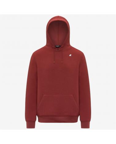 SWEAT HOODIE K-WAY BERNIE SPACER RED DK CHILI
