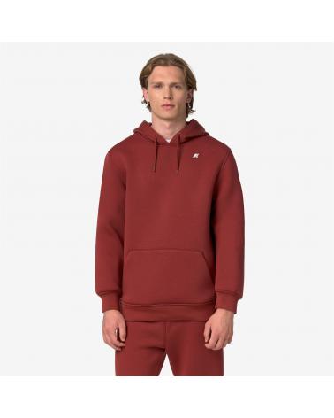 SWEAT HOODIE K-WAY BERNIE SPACER RED DK CHILI