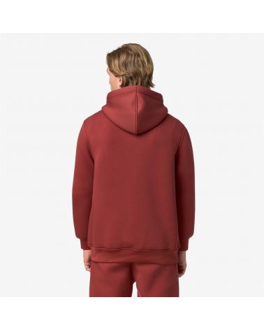 SWEAT HOODIE K-WAY BERNIE SPACER RED DK CHILI