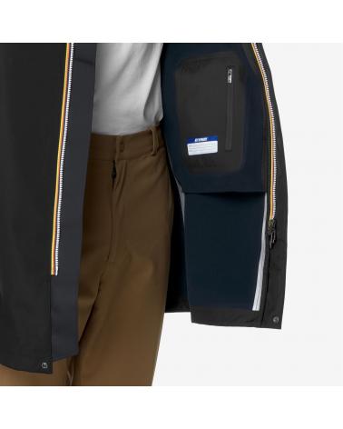 Veste K-WAY Thomas Bonded  Black-Blue Depht NOIR