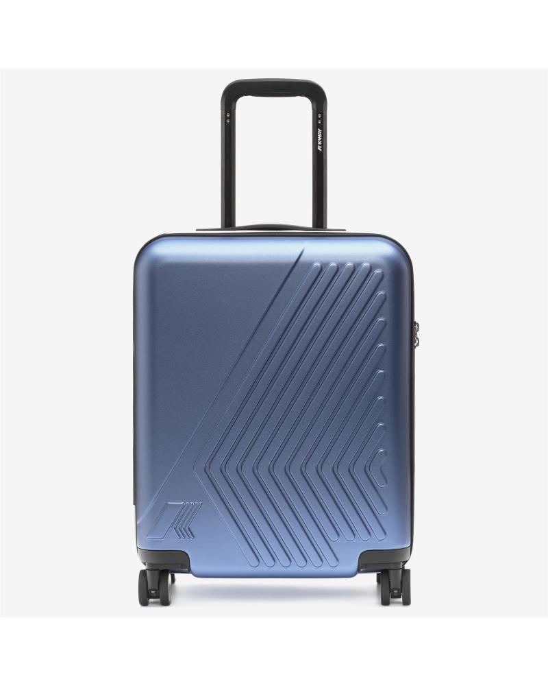 VALISE K-WAY EUDOXIE LOGO BLUE WI LD BLEU ACIER
