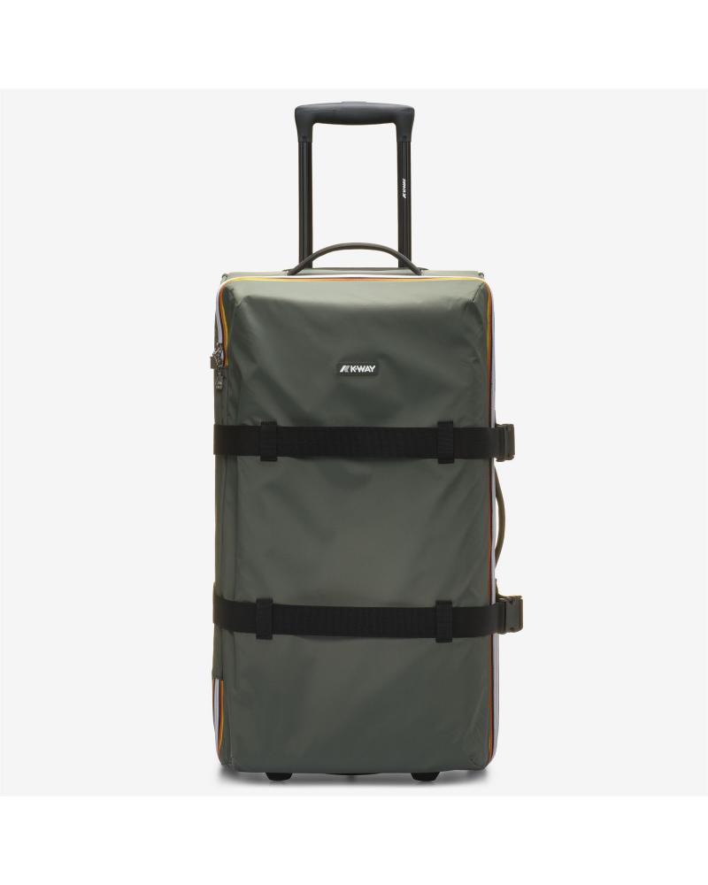 VALISE K-WAY BLOSSAC GREEN BLACK KAKI