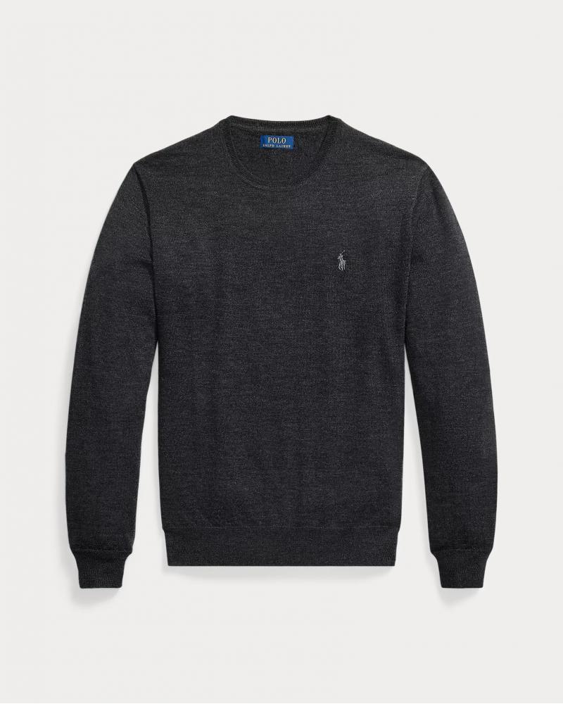 PULL COL ROND RALPH LAUREN GRIS