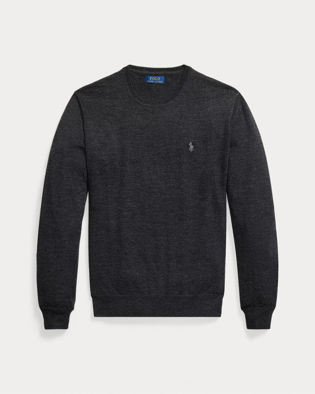 PULL COL ROND RALPH LAUREN GRIS