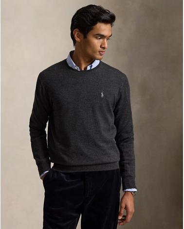 PULL COL ROND RALPH LAUREN GRIS