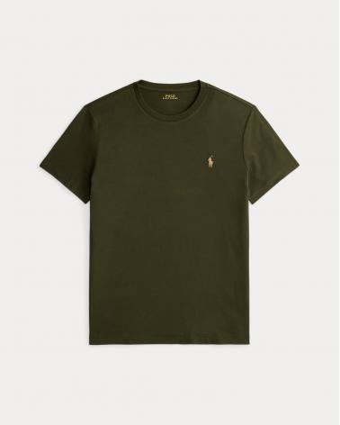 T-shirt  Ralph Lauren en jersey à col rond OLIVE KAKI