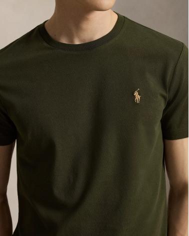T-shirt  Ralph Lauren en jersey à col rond OLIVE KAKI