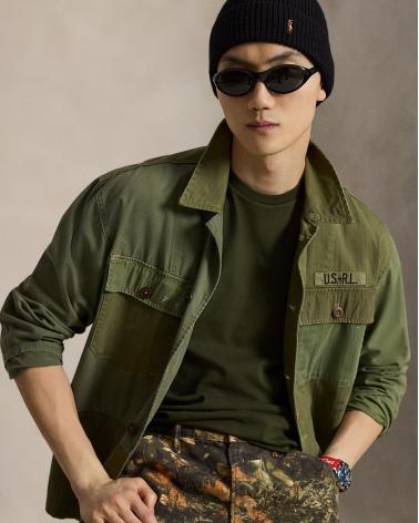 T-shirt  Ralph Lauren en jersey à col rond OLIVE KAKI
