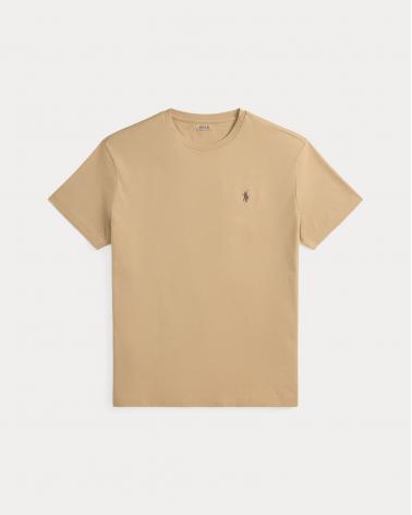 T-shirt  Ralph Lauren en jersey à col rond BEIGE