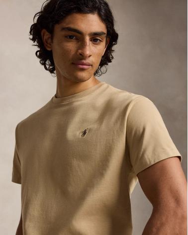 T-shirt  Ralph Lauren en jersey à col rond BEIGE