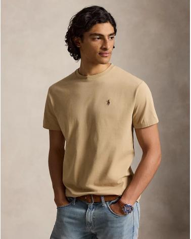 T-shirt  Ralph Lauren en jersey à col rond BEIGE