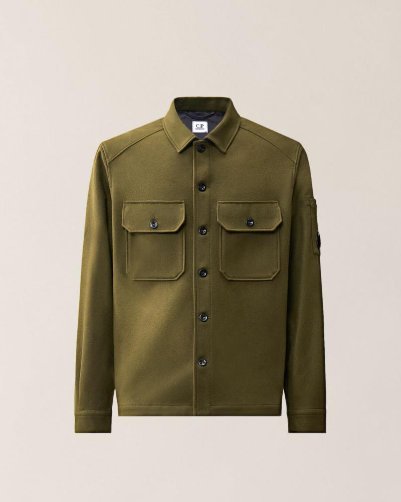 BLOUSON OVERSHIRT FELTED WOOL C.P. COMPANY S216A 683 KAKI 