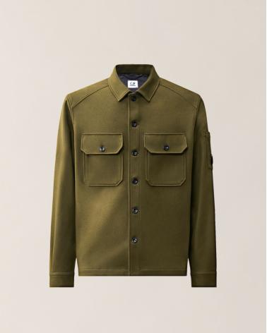 BLOUSON OVERSHIRT FELTED WOOL C.P. COMPANY S216A 683 KAKI 