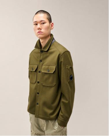 BLOUSON OVERSHIRT FELTED WOOL C.P. COMPANY S216A 683 KAKI 