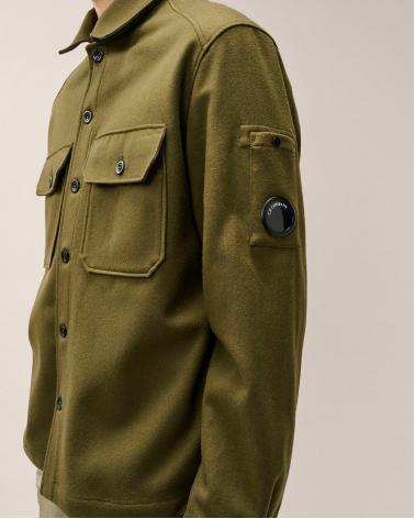BLOUSON OVERSHIRT FELTED WOOL C.P. COMPANY S216A 683 KAKI 