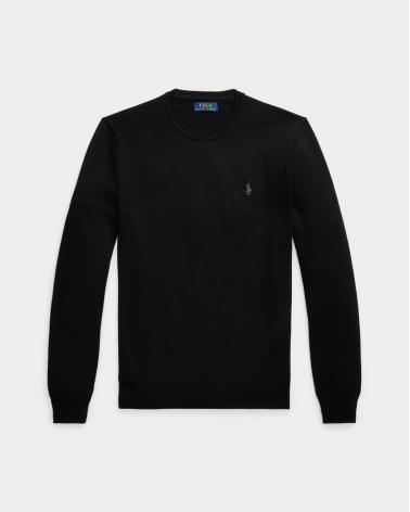 PULL COL ROND RALPH LAUREN NOIR