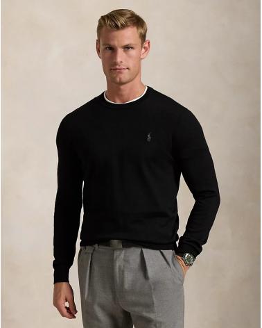 PULL COL ROND RALPH LAUREN NOIR