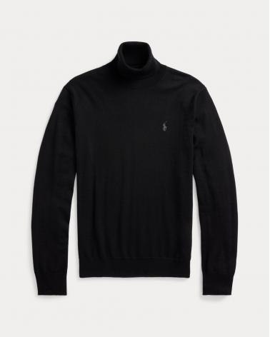 PULL COL ROULE RALPH LAUREN NOIR