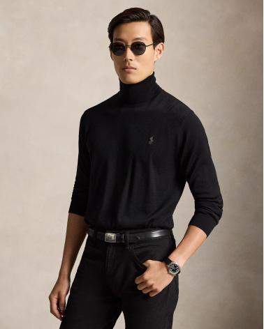 PULL COL ROULE RALPH LAUREN NOIR
