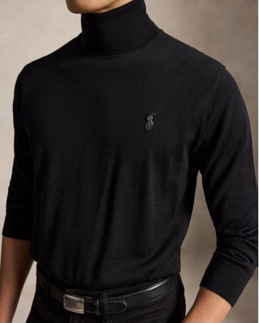 PULL COL ROULE RALPH LAUREN NOIR