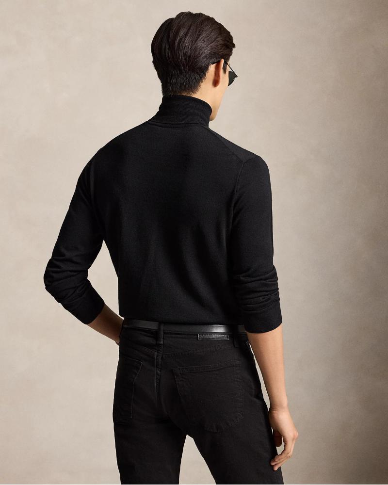 PULL COL ROULE RALPH LAUREN NOIR