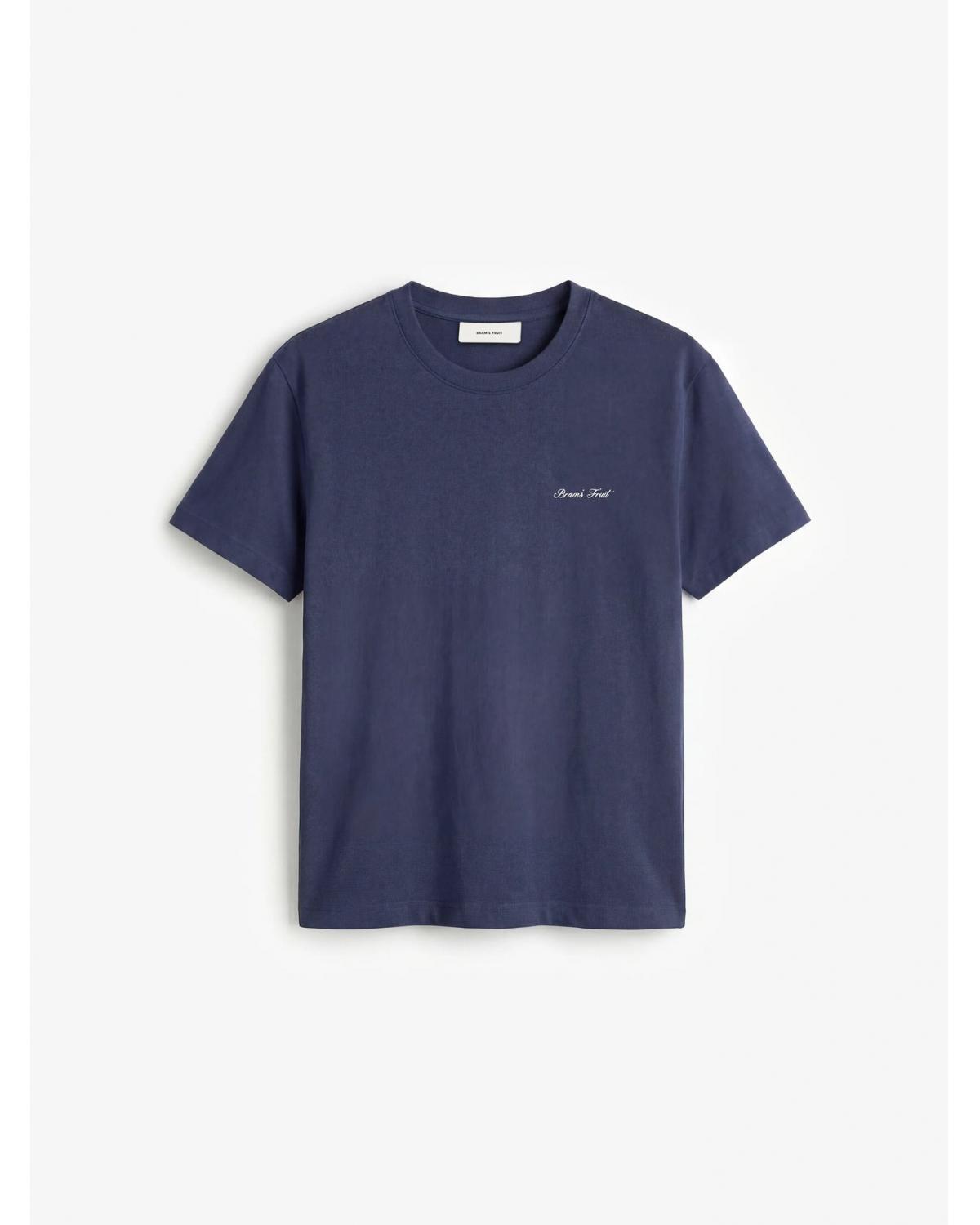 T-shirt ajusté à logo script Ajusté MARINE