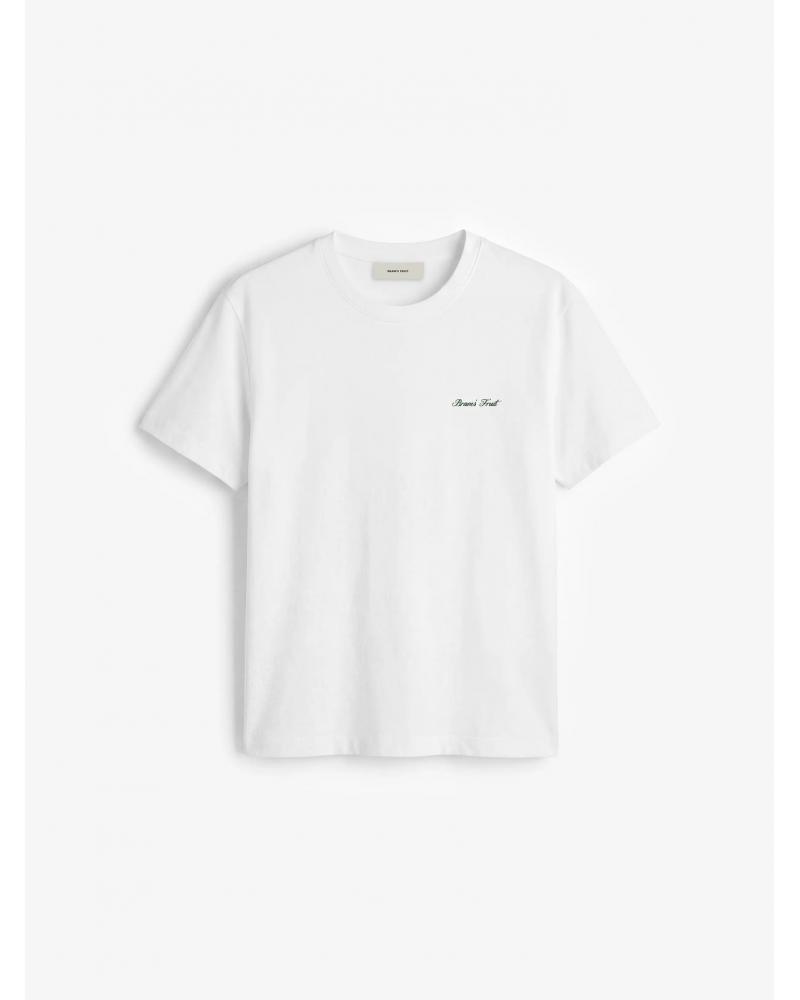 T-shirt ajusté à logo script Ajusté BLANC