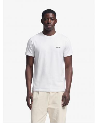 T-shirt ajusté à logo script Ajusté BLANC