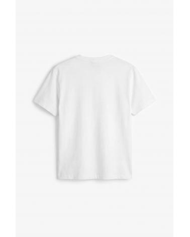 T-shirt ajusté à logo script Ajusté BLANC