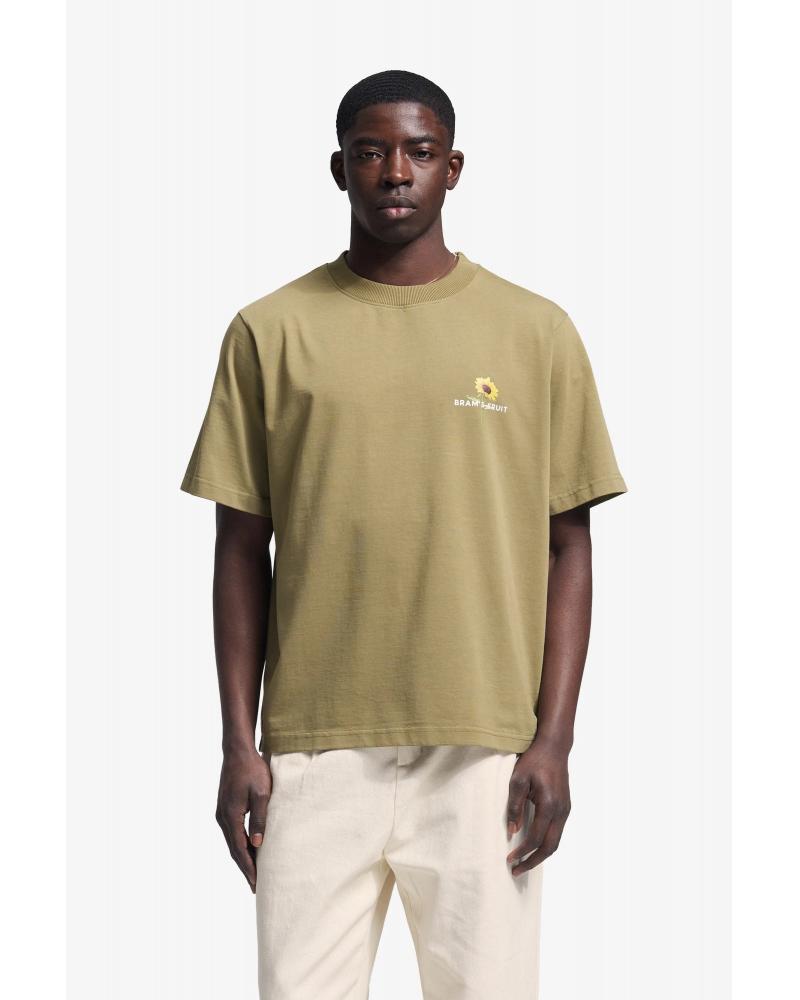 TEE SHIRT BRAMS FRUIT SUNFLOWER KAKI