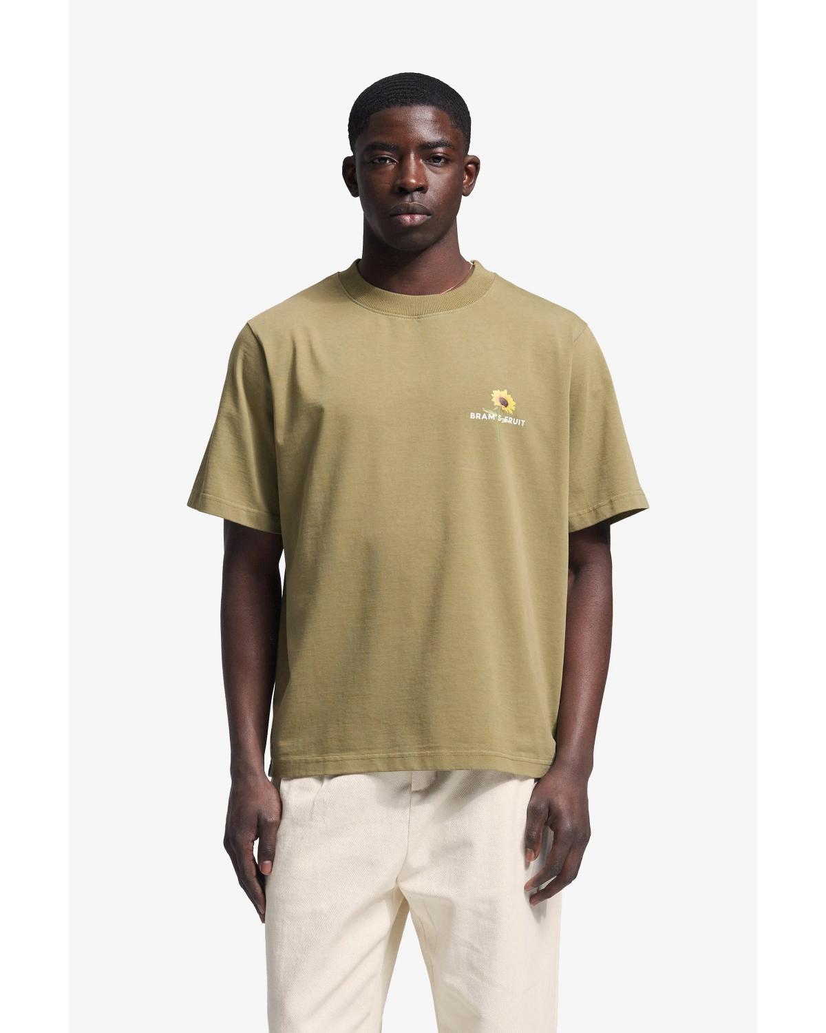 TEE SHIRT BRAMS FRUIT SUNFLOWER KAKI