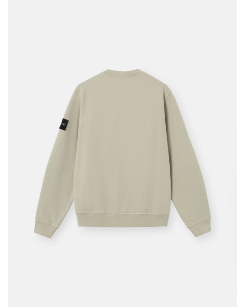 SWEAT STONE ISLAND COL ROND 6100038 S0A20 005G  VERT MILITAIRE KAKI