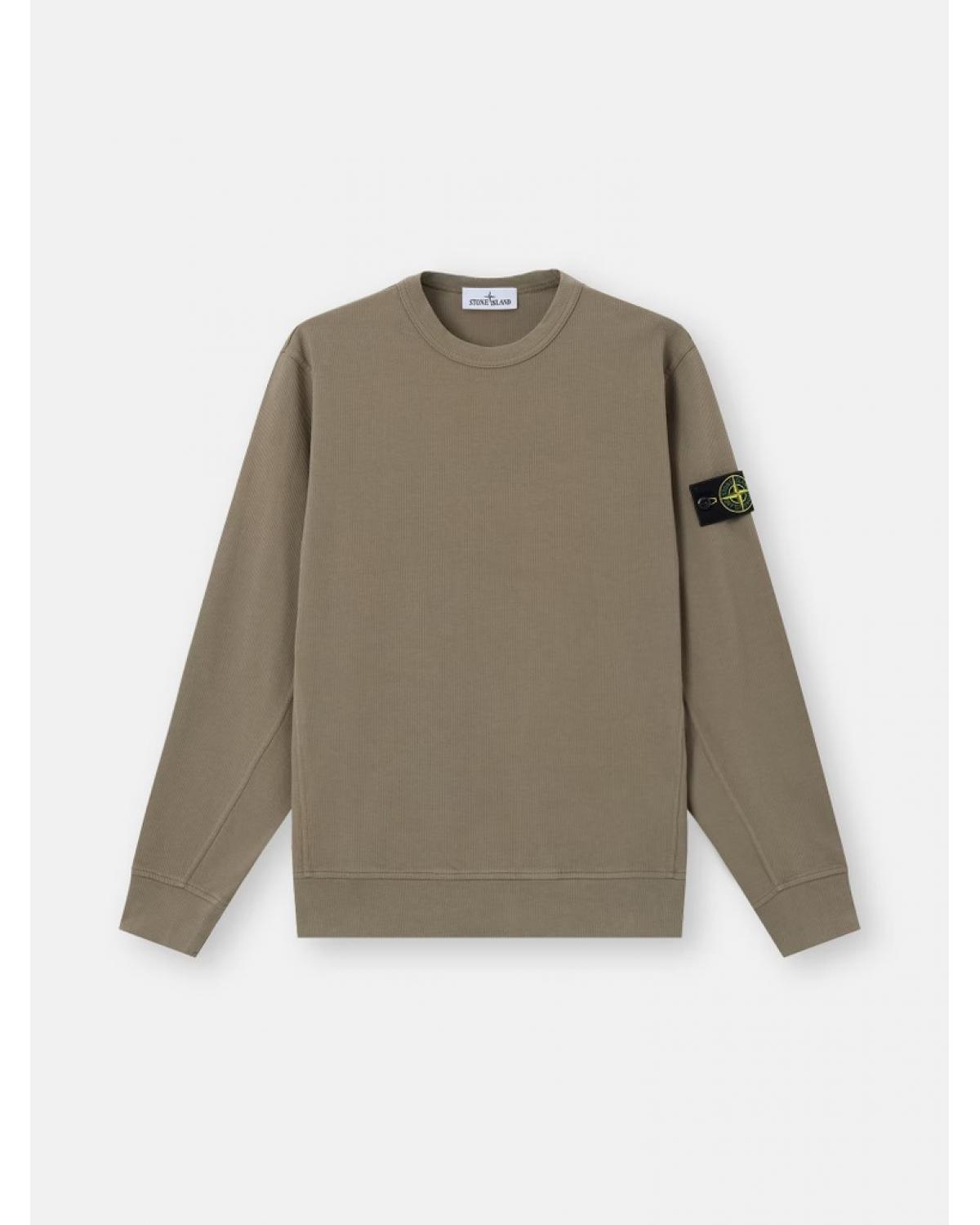 SWEAT STONE ISLAND 6100017  S0472  005G  VERT MILITAIRE