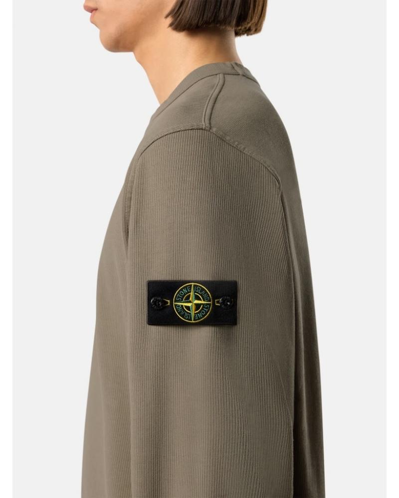 SWEAT STONE ISLAND 6100017  S0472  005G  VERT MILITAIRE