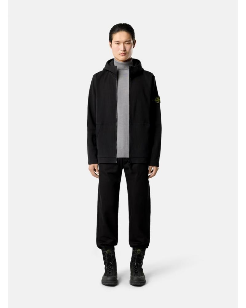 SWEATER HOODIE STONE ISLAND 6100020 S0472  0029   NOIR