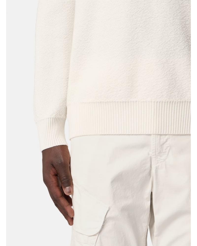 PULL  STONE ISLAND COL ROND 5100011 S011C4 0093 IVOIRE