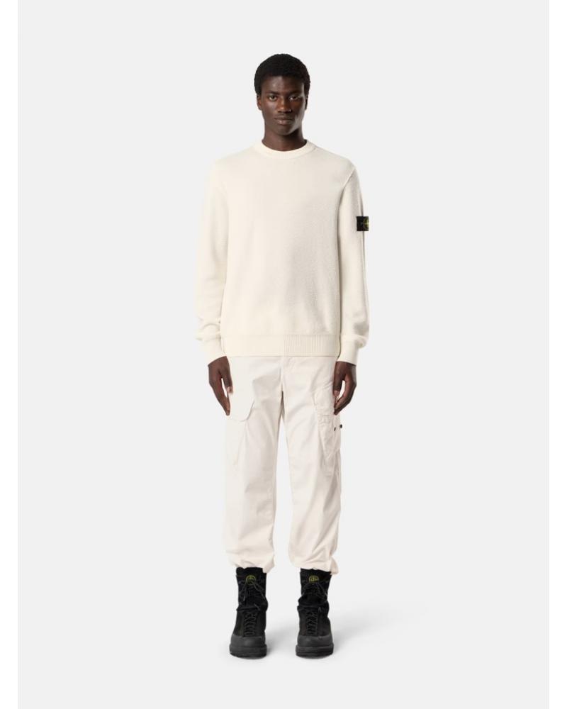 PULL  STONE ISLAND COL ROND 5100011 S011C4 0093 IVOIRE