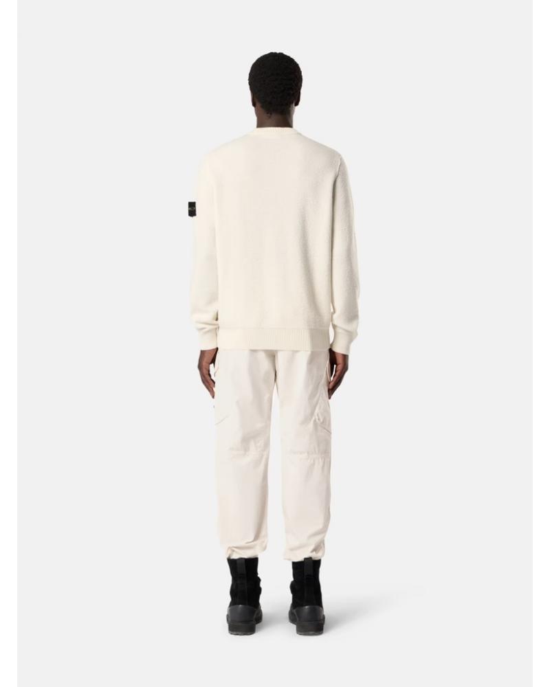 PULL  STONE ISLAND COL ROND 5100011 S011C4 0093 IVOIRE